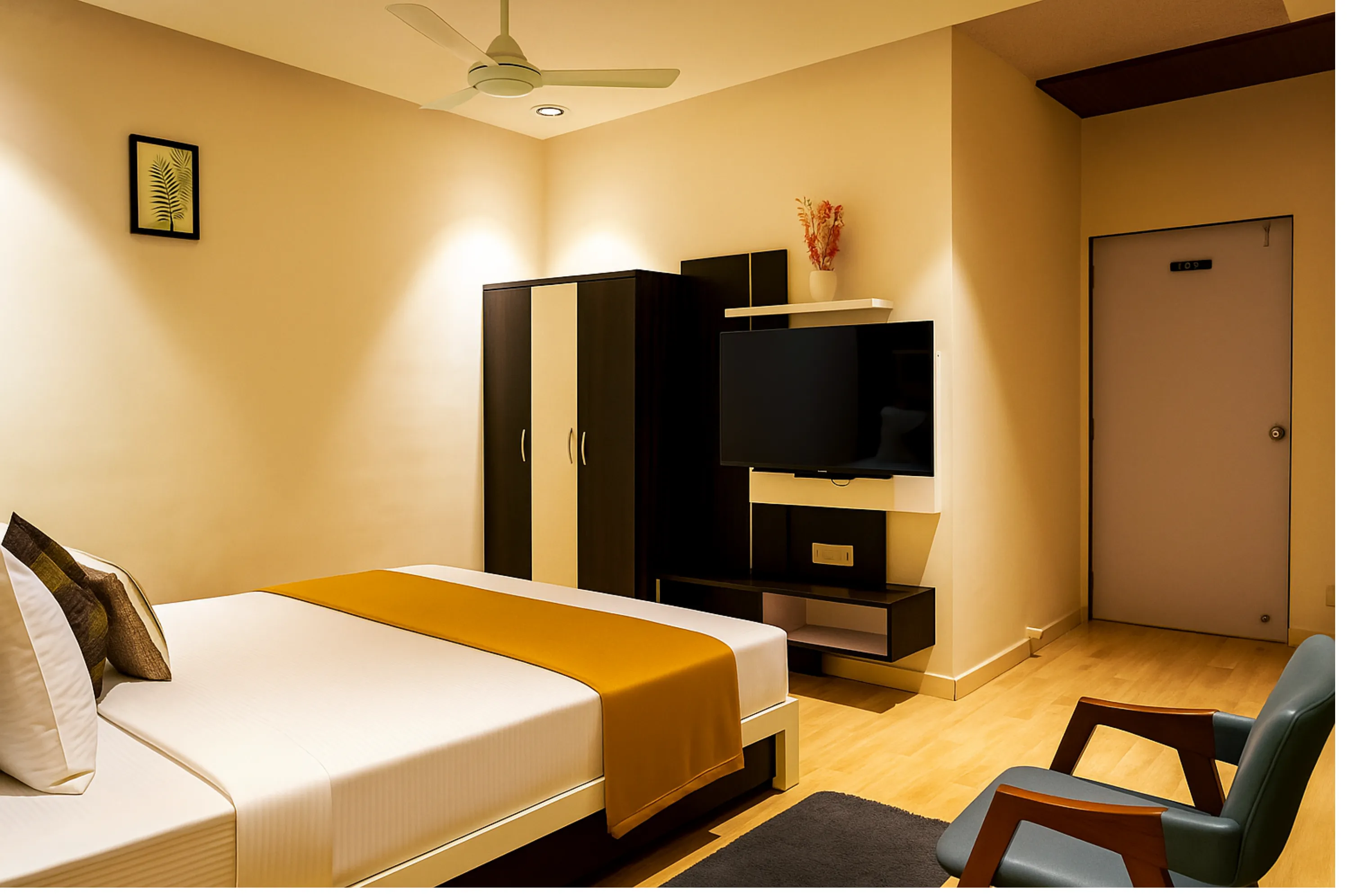 Budget double room suitable for family stay in Somnath