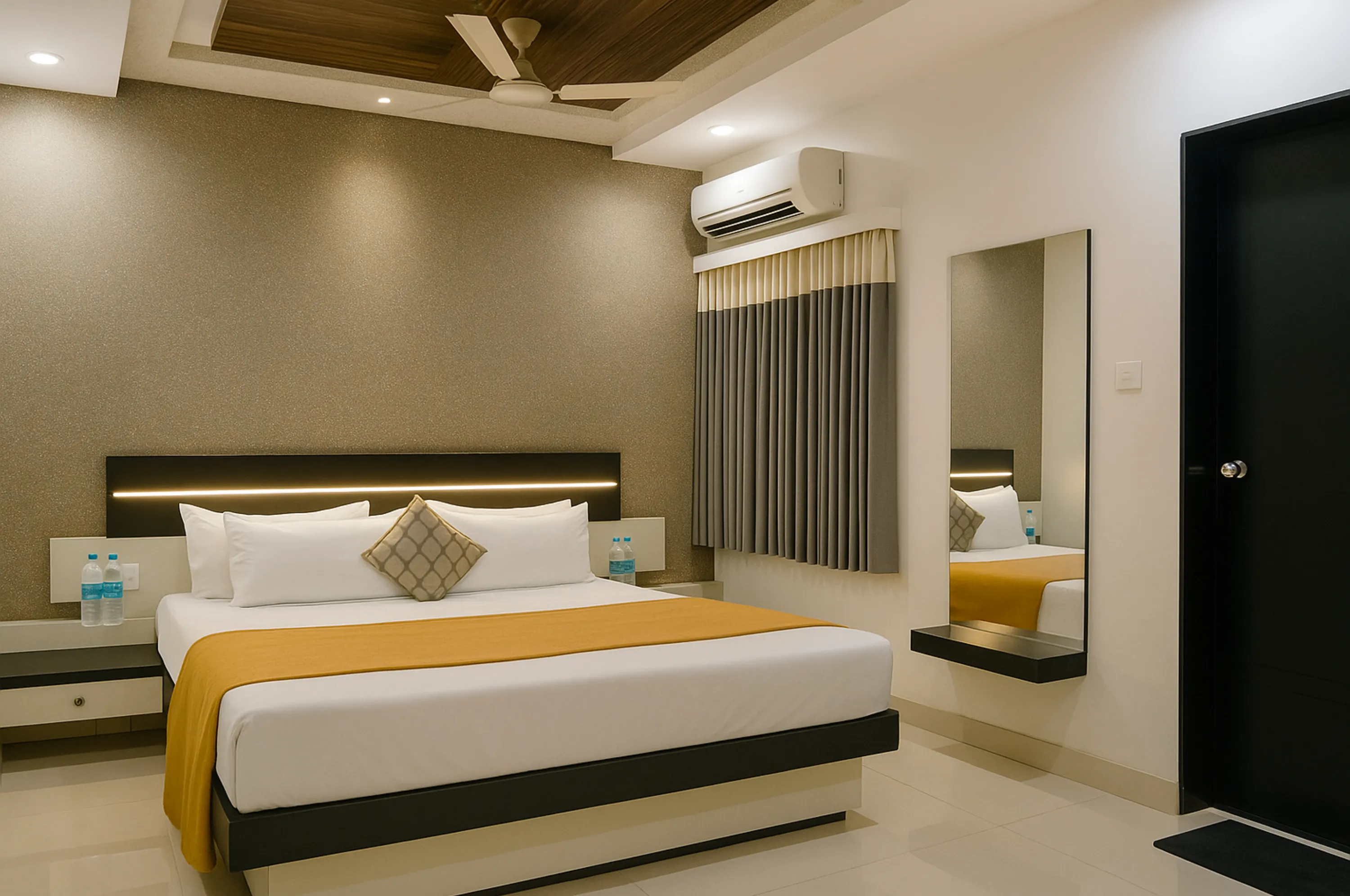 Budget double bed stay at Hotel Vrajbhoomi Somnath