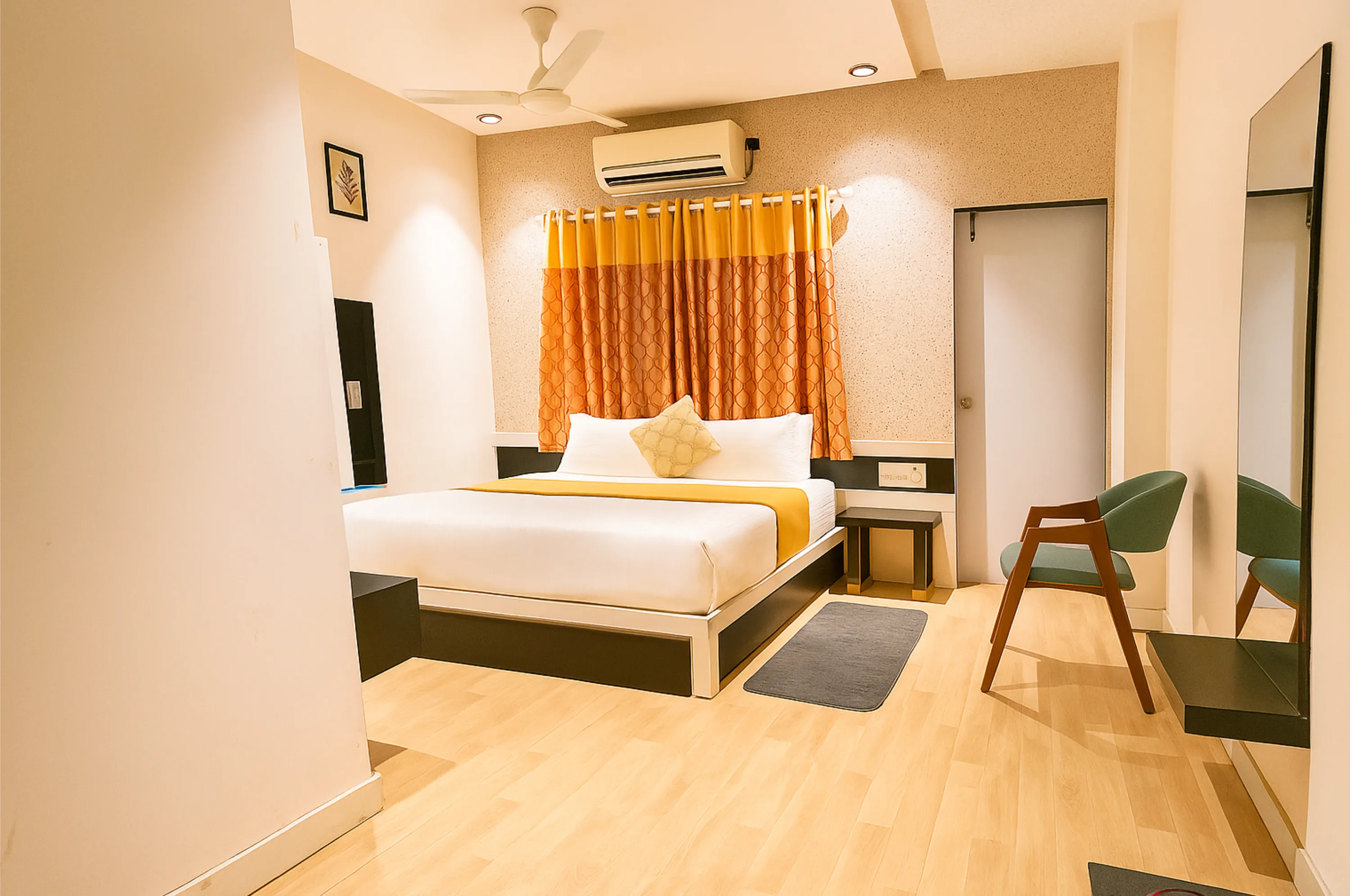 Double room near Somnath Temple with clean interiors