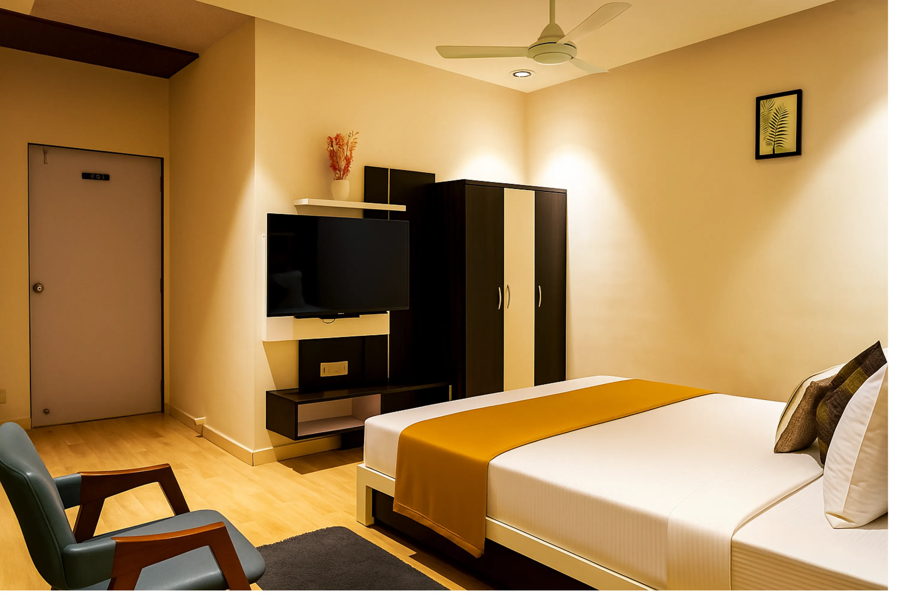 Cozy double room for couples or two guests in Somnath