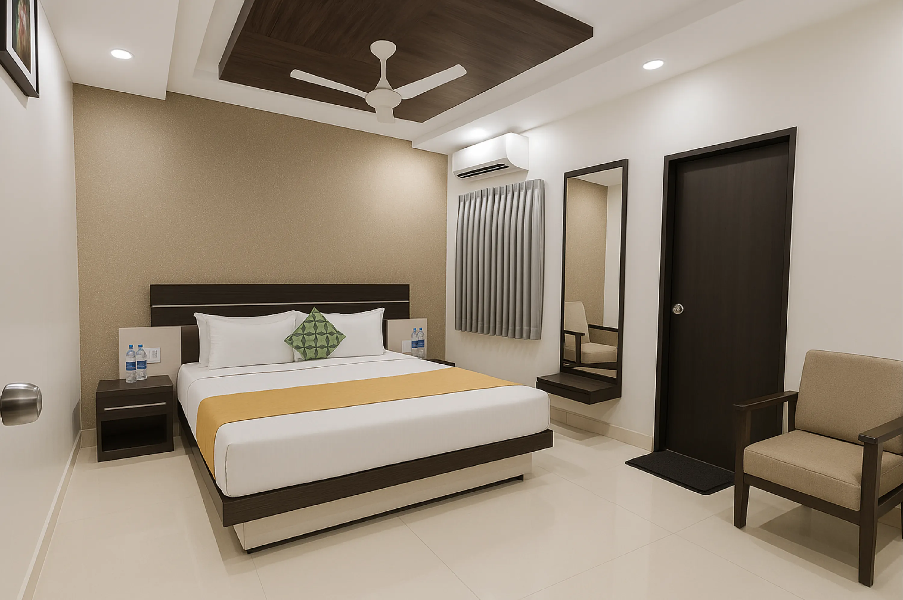 Main entrance of family-friendly Hotel Shiv Sadan Somnath
